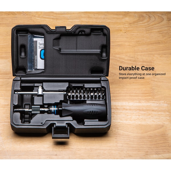 Capri Tools Torque Screwdriver Set, 10 to 50 in.-lb. CP21075 | Zoro